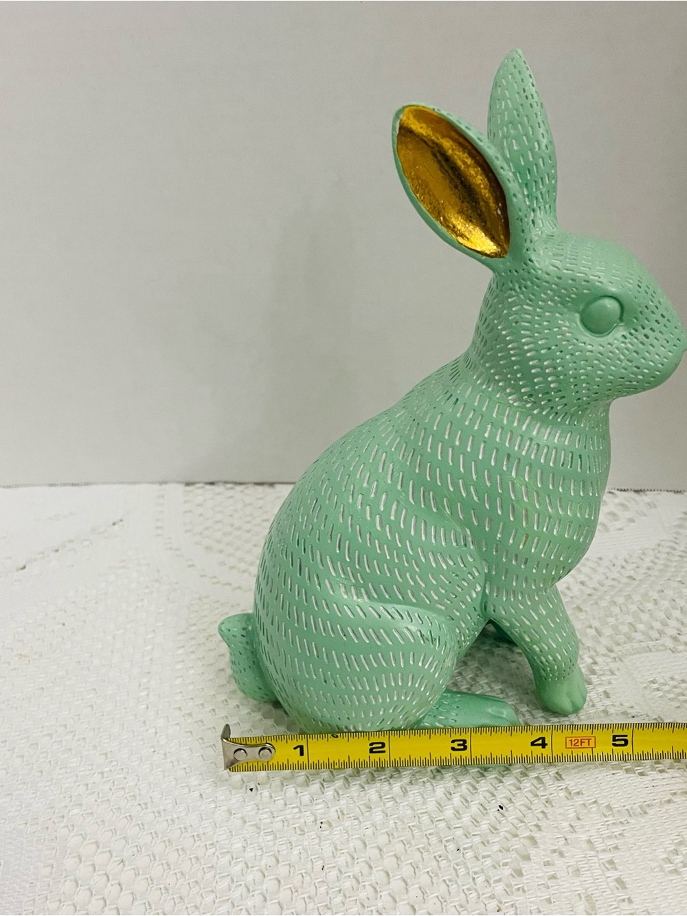 Mint Green Decorative Rabbit Figurine - Picture 3 of 5
